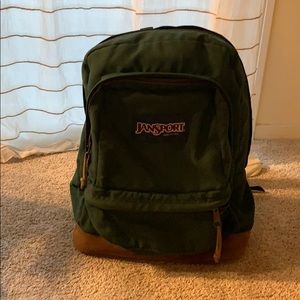 Vintage Jansport Leather Bottom Backpack